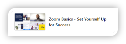 Zoom Basics - Set Yourself Up for Success