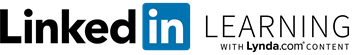LinkedIn Learning logo, with Lynda.com content