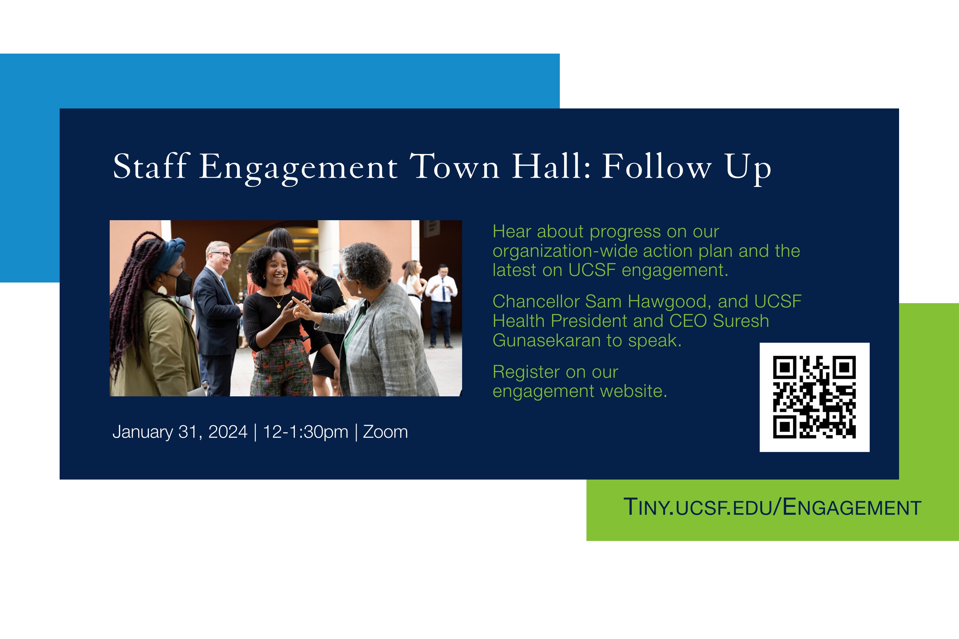 Engagement Town Hall, January 31, 12-1:30pm, Zoom
