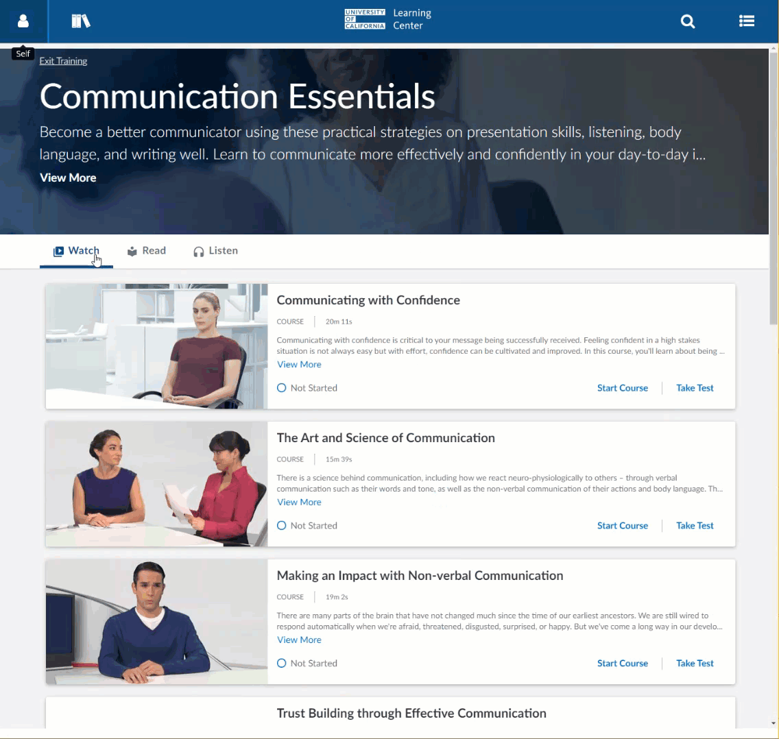 Comms Essentials Bundle:  Watch videos, Read books, or Listen to audio books